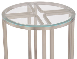 Lanterna Chairside Table - Silver Mist