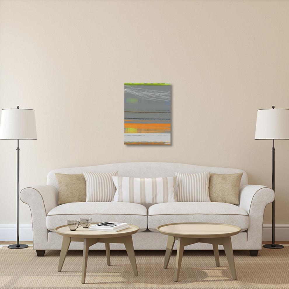 "Abstract Orange Stripe1" Fine Art Print