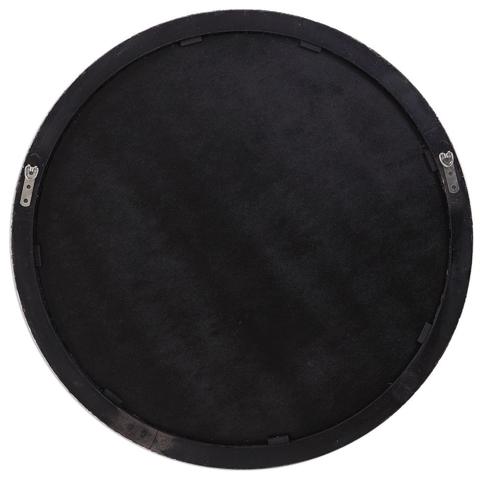 Uttermost 09459 Wayde 30" W x 26-1/2" H Circular Framed Bathroom - Antiqued