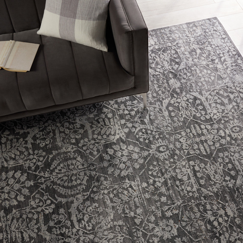 Jaipur Living Elvira Floral Gray/ Cream Area Rug 9'10"X12'