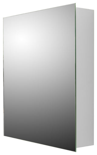Euroline Medicine Cabinet, 16"x26", Polished Edge, Surface Mounted