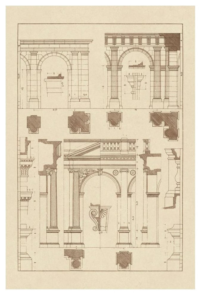 "Arcades" Digital Paper Print by J. Buhlmann, 34"x50"