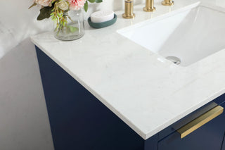 Bethany Single Bathroom Vanity, Blue, 36"