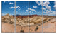 "Valley of Fire Landscape Panorama" Landscape Wall Wall Art, 4 Panels, 48"x28"
