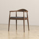 Freya Mid-Century Modern Solid Wood Upholstered Dining Chair, Grey
