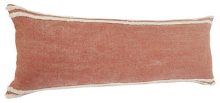 Soft Striped Cinnamon Throw Pillow, 14" X 36"