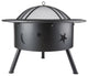 26.4'' H x 32'' W Iron Wood Burning Outdoor Fire Pit