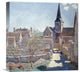 "Bennecourt" Stretched Canvas Giclee by Claude Monet, 16"x16"