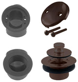 Pull and Drain Sch. 40 ABS Plumber's Pack With 2-Hole Elbow, Oil Rubbed Bronze