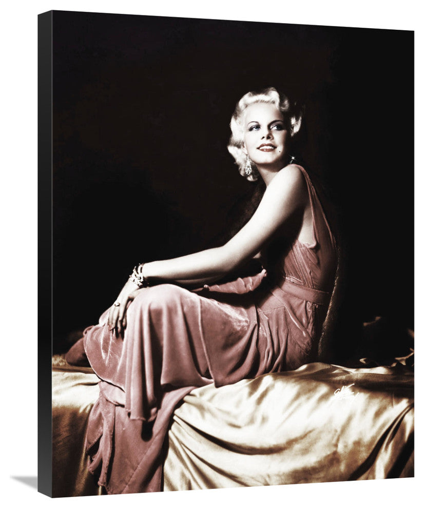 "Jean Harlow" Stretched Canvas Giclee by Hollywood Photo Archive, 24"x30"