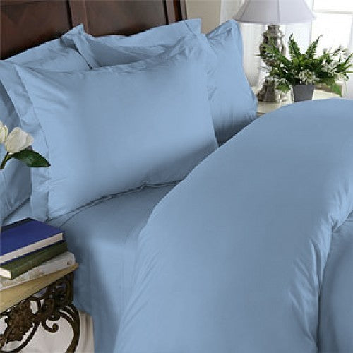 Blue King Microfiber Down Alternative Comforter 8-Piece