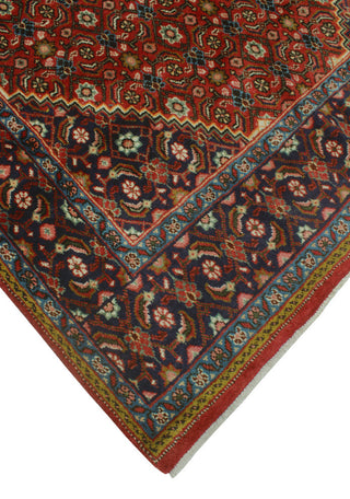 Fine Vintage Distressed Rehman Rust/Navy Rug, 6'6x9'9