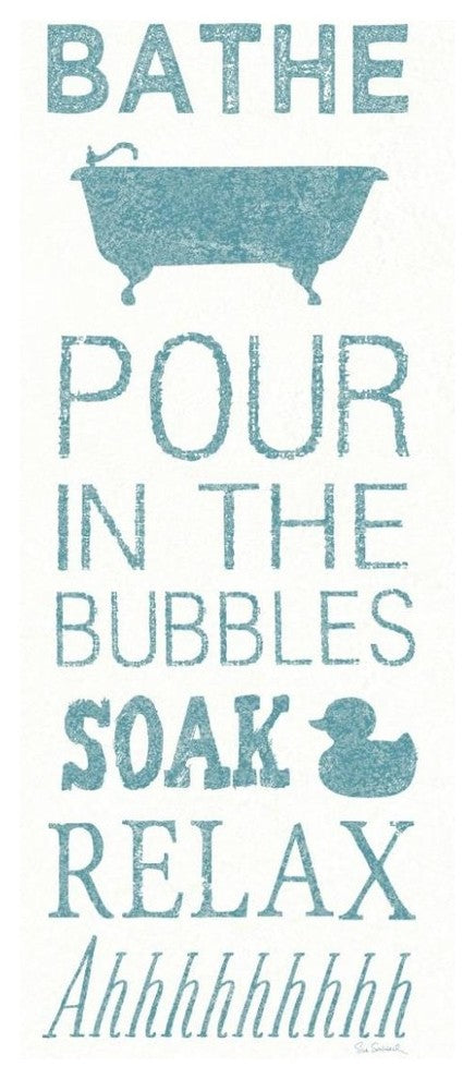 "Hand Towel Bath" Digital Paper Print by Sue Schlabach, 32"x77"