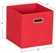 6 ct Open Fabric Cube Storage Bins