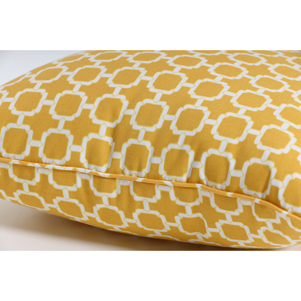 Hockley Oversized Rectangle Throw Pillow, Set of 2, Yellow