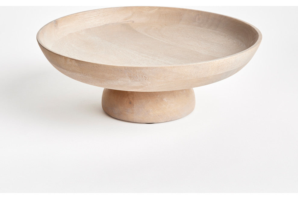 Bowie Footed Bowl, Whitewashed