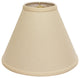 15" Parchment Biege Deep Cone Slanted Linen Lampshade