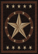 Western Star Ebony Rug, 5''3"x7''3"