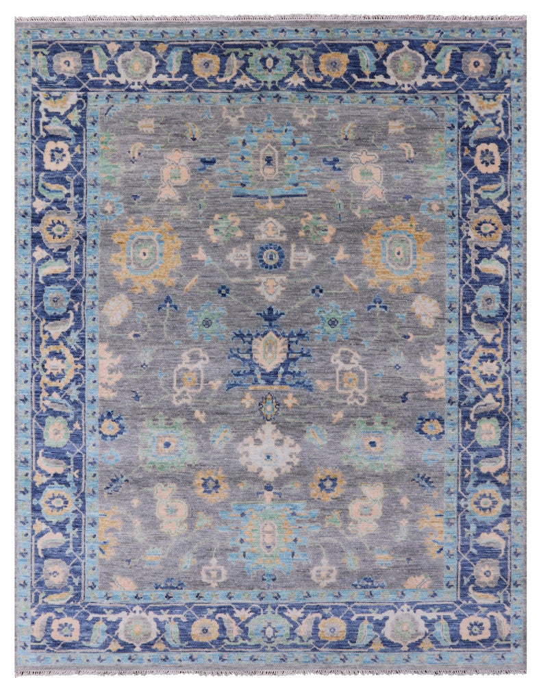 8' 2" X 10' 2" Turkish Oushak Handmade Wool Rug - Q13385