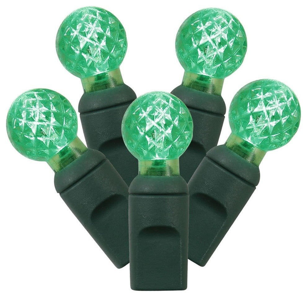 100-Light LED Lights, Green