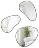 Umbra Hubba Pebble Mirrors, Set of 3 Various Metallic Titanium