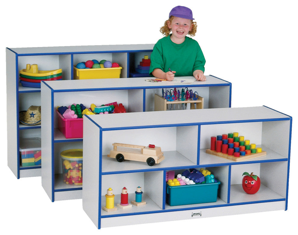 Rainbow Accents Super-Sized Single Mobile Storage Unit - Blue
