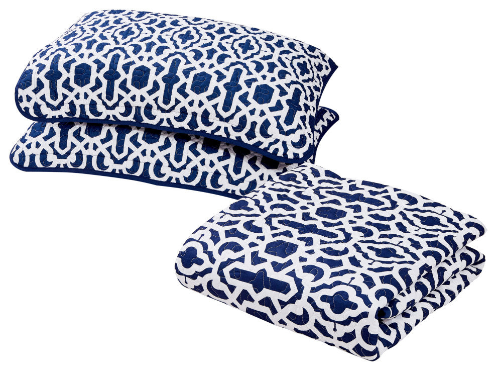 Montgomery Quilted 7 Piece Bed Spread Set, Montgomery, Queen