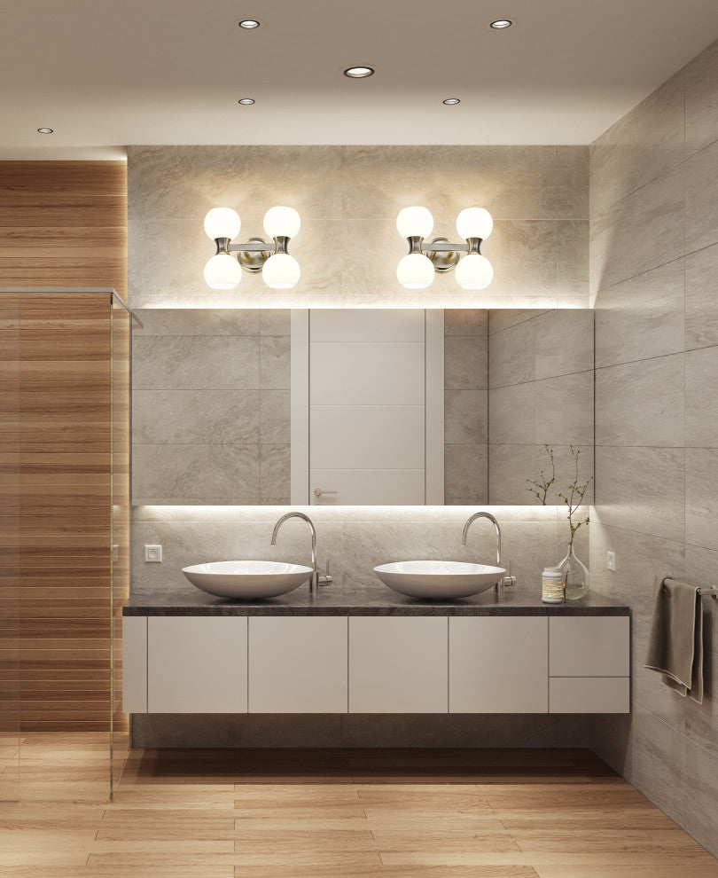 Z-LITE 4-Light Vanity, Brushed Nickel