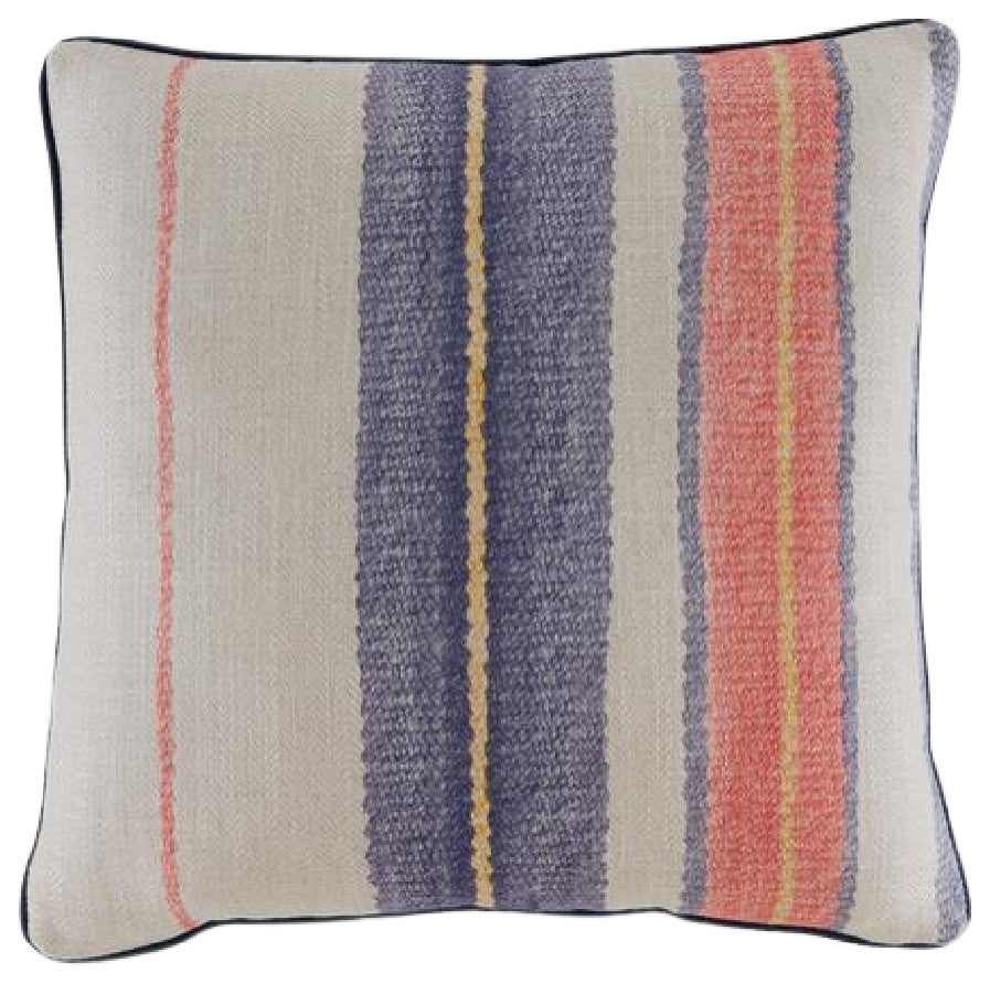 Multi-toned Cushion Piped with Gray Velvet | Andrew Martin Elbrus