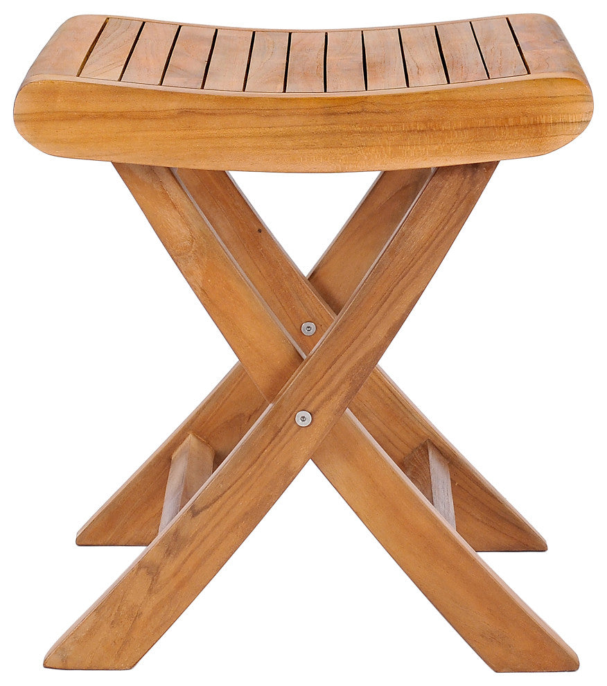 Teak Wood Italy Footstool / Side Table, made from A-Grade Teak Wood