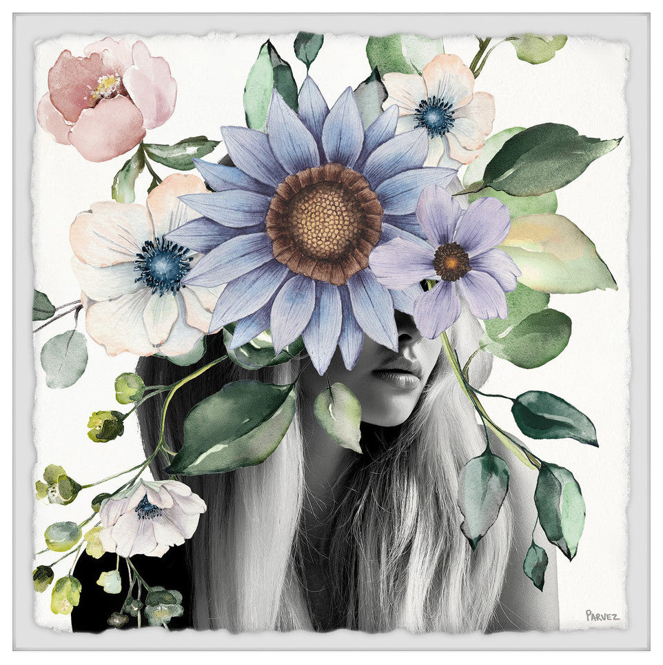 "Magnificent Bloom" Framed Painting Print, 18"x18"