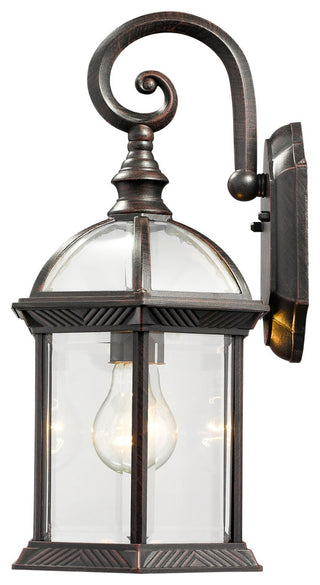 Roseto ZWS99927 Lloyd 16" Tall Outdoor Wall Sconce - Black