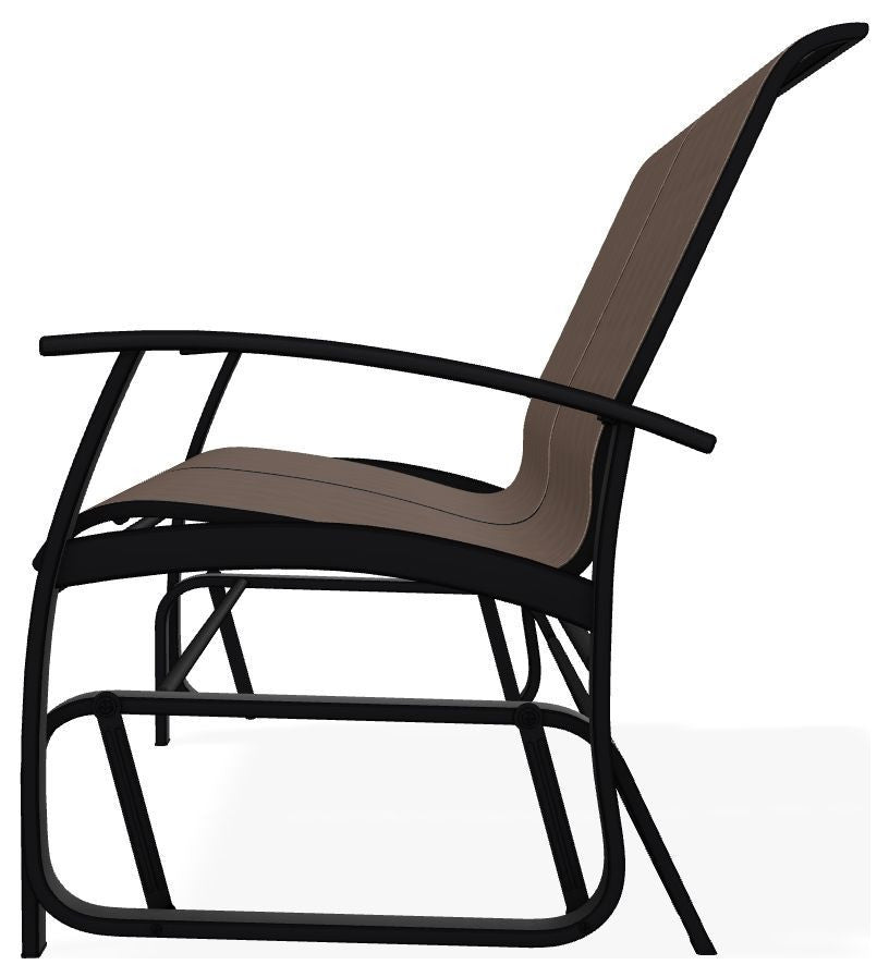 Belle Isle Sling 2-Seat Glider, Mocha/Black