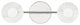 Elmont 2-Light Bath Bracket, Polished Nickel, Alabaster Shade