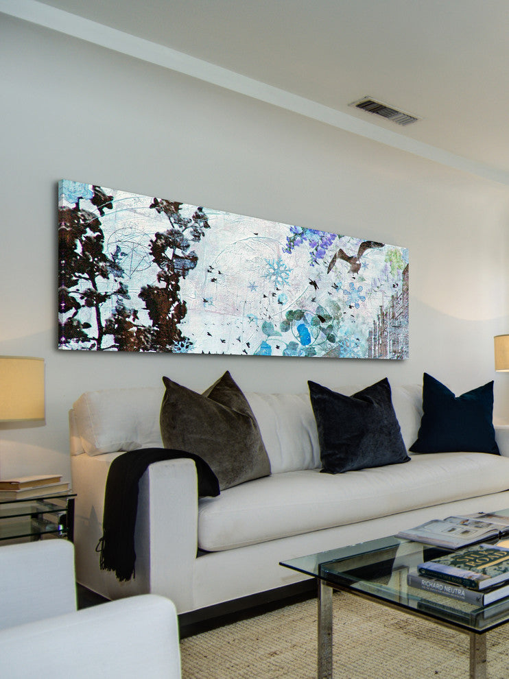 "Spring Snow" Painting Print on Canvas by Tracy Silva Barbosa