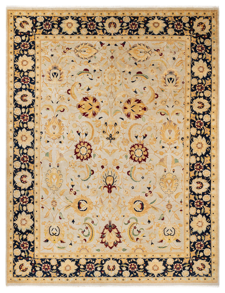 Mogul, One-of-a-Kind Hand-Knotted Area Rug Ivory, 9' 0" x 11' 10"