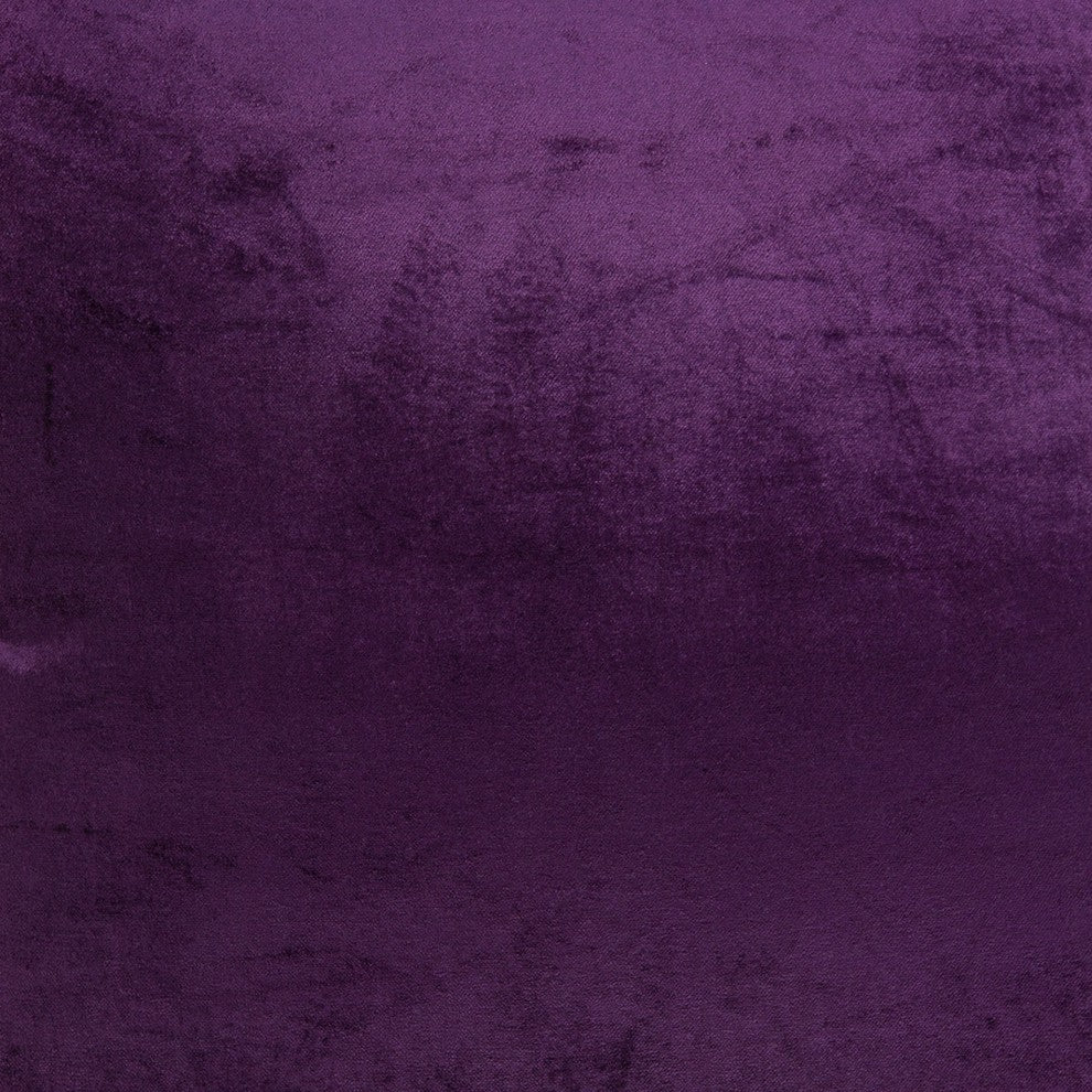 Parkland Collection Alba Transitional Purple Solid Pillow Cover With Poly Insert
