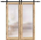 Double Barn Door 48 x 84 | Planum 2102 Oak | 13FT