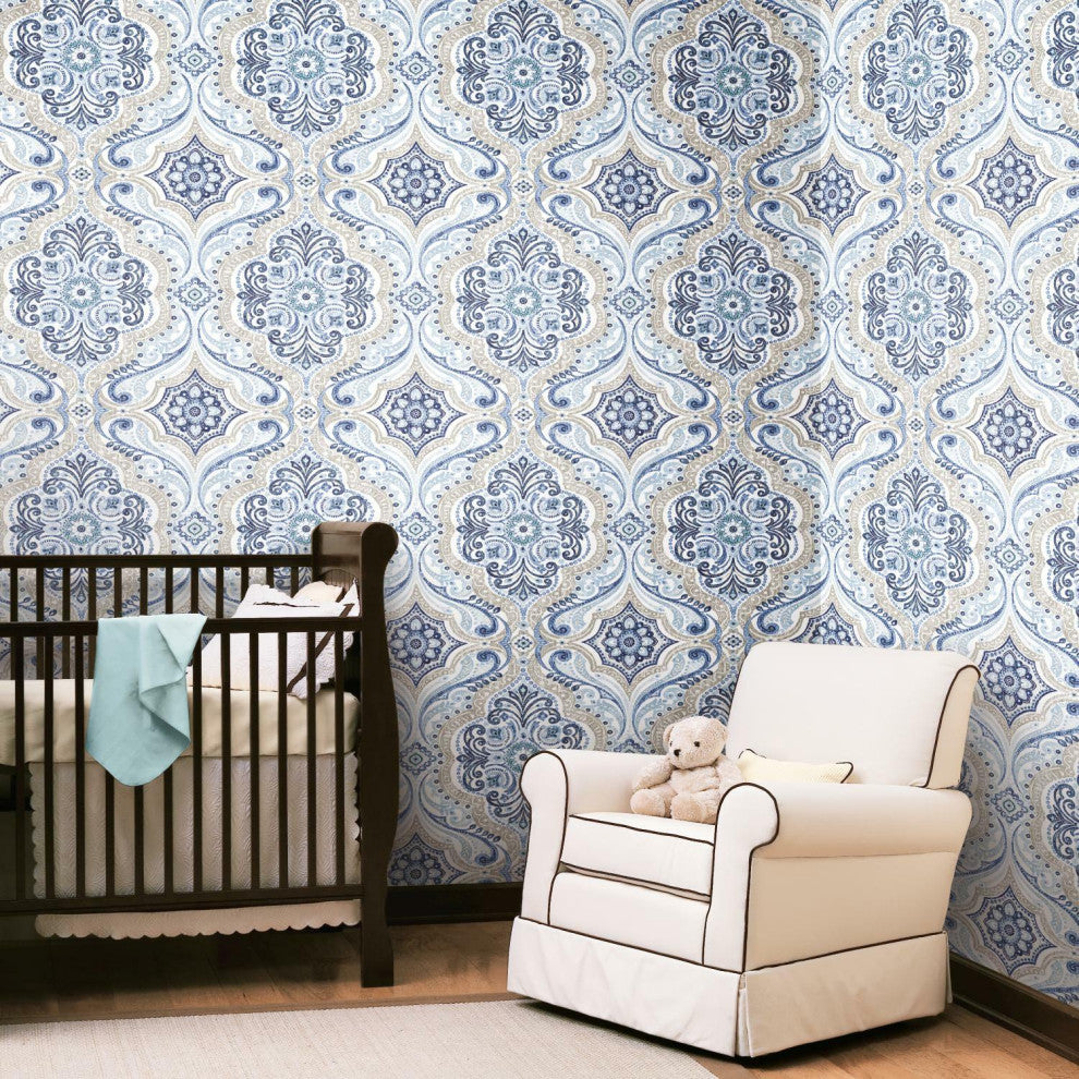 Bohemian Damask Peel & Stick Wallpaper