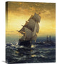 "Passing Ambrose Lightship" Stretched Canvas Giclee by Edward Moran, 17"x22"