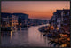 "Venice Grand Canal At Sunset" Framed Canvas Giclee by Karen Deakin, 31x21"