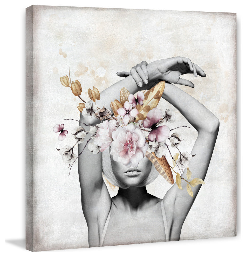 "Glamorous" Painting Print on Wrapped Canvas, 24x24