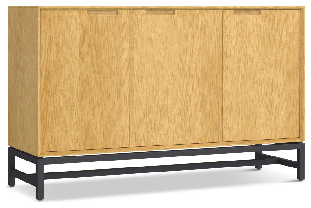 Banting 3 Door Sideboard Buffet, Natural Oak