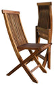 Alateak Wood Indoor Outdoor Patio Garden Yard Folding Standable 2 Chair Set