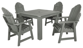 Hamilton 5-Piece Square Dining Set, Coastal Teak