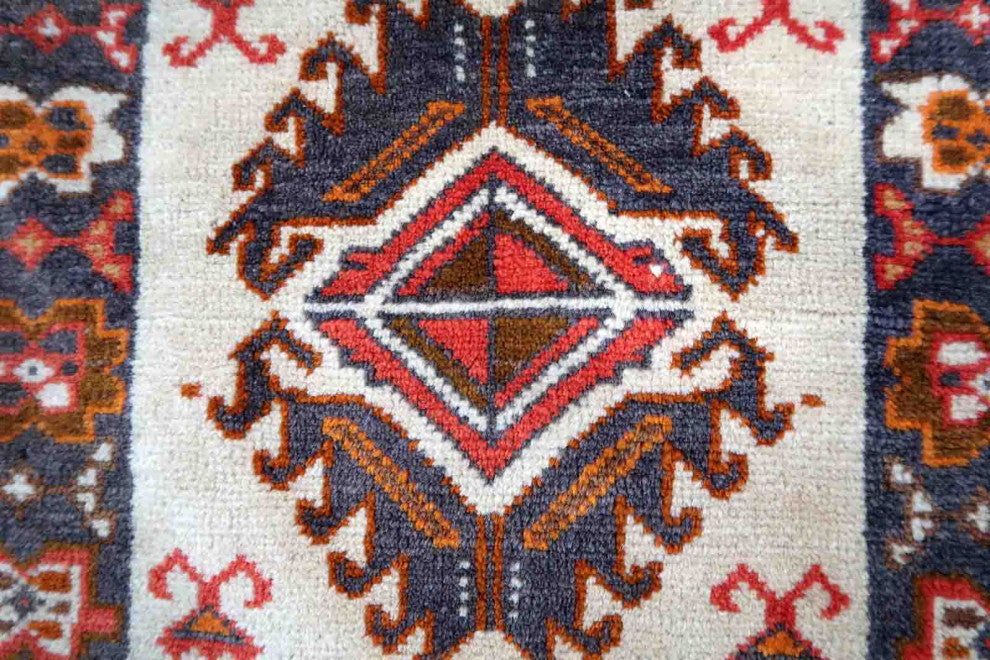 Handmade Vintage Turkish Sivas Salt Bag 1.2'x1.4', 39cmx45cm 1960s