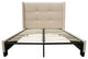 Beverly Eastern King Bed With Footboard Storage, Sand