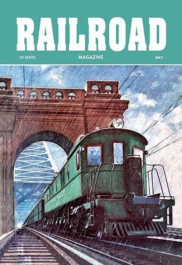 Railroad Magazine: Through the Storm, 1949 - Canvas Poster 20" x 30"
