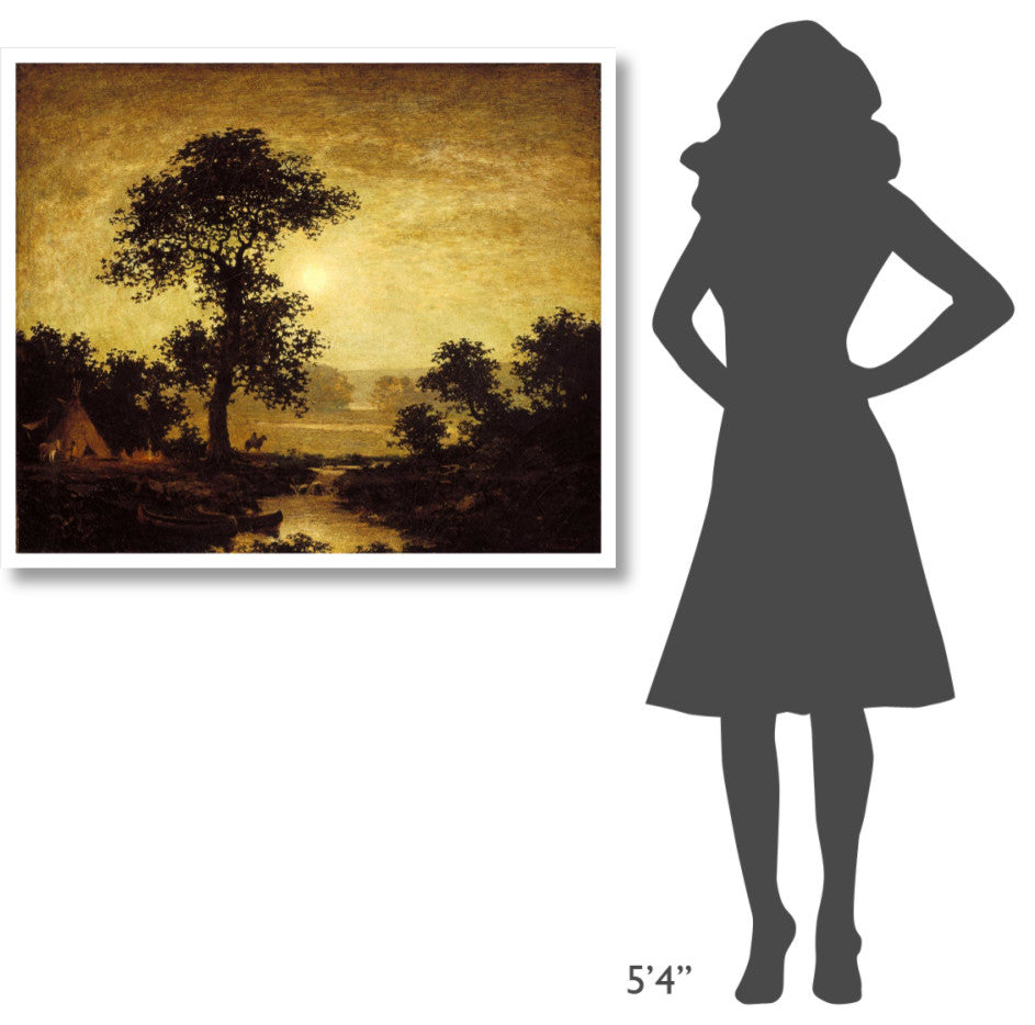 "Moonlight, ca. 1885-1889" Print by Ralph Albert Blakelock, 42"x36"
