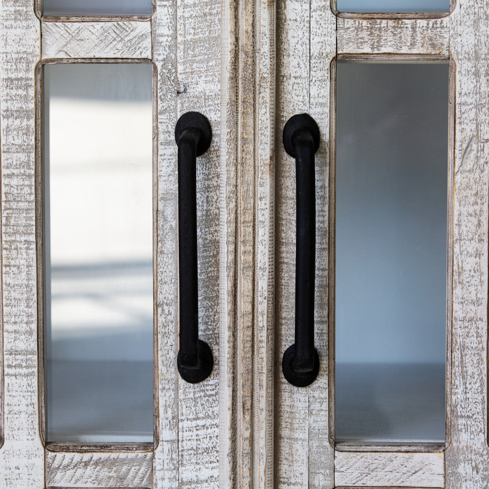 Picket House Lane Server, White With Black Interior